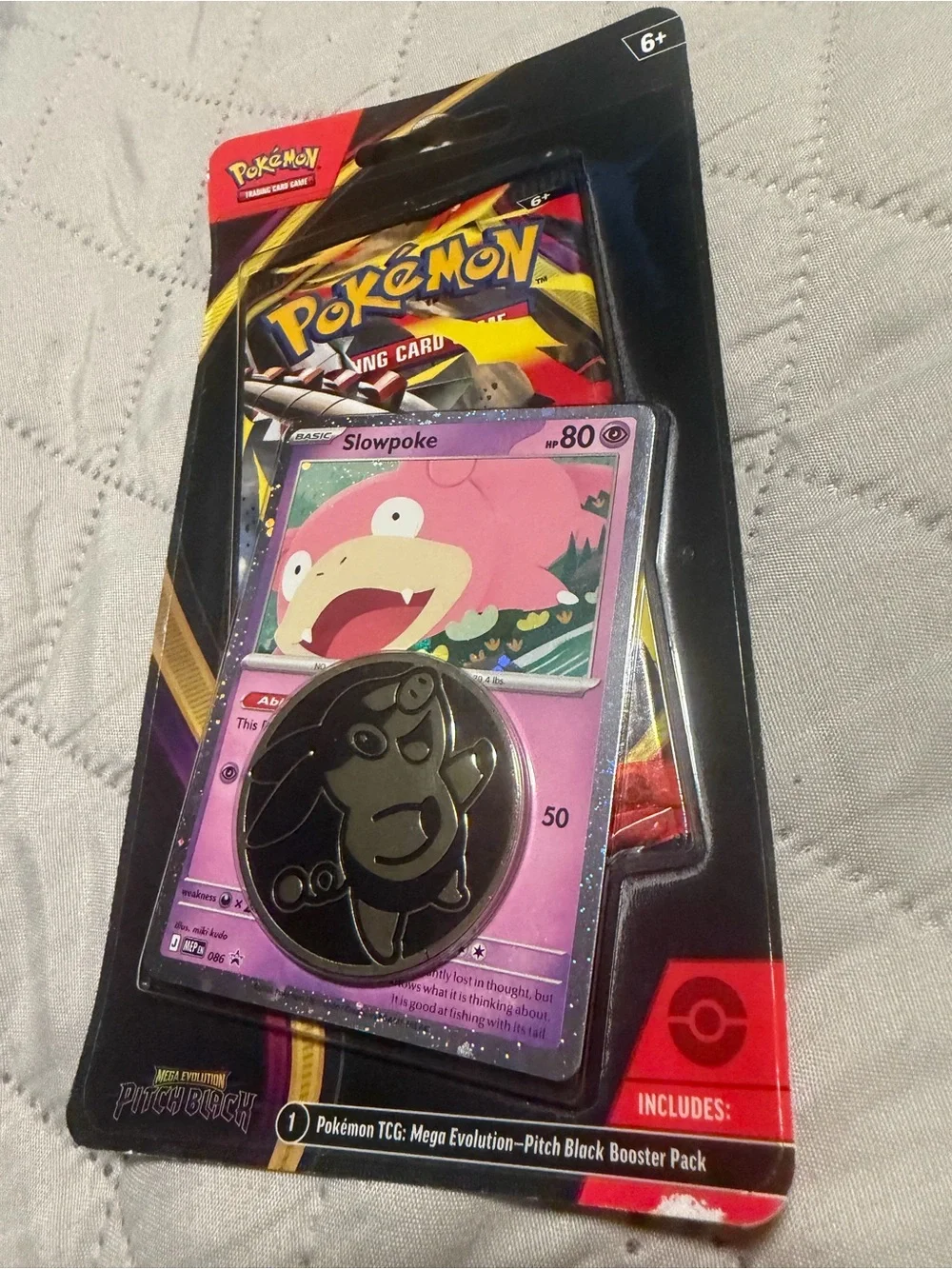 Pokemon Slowpoke Pink and Black Trading Card Pack